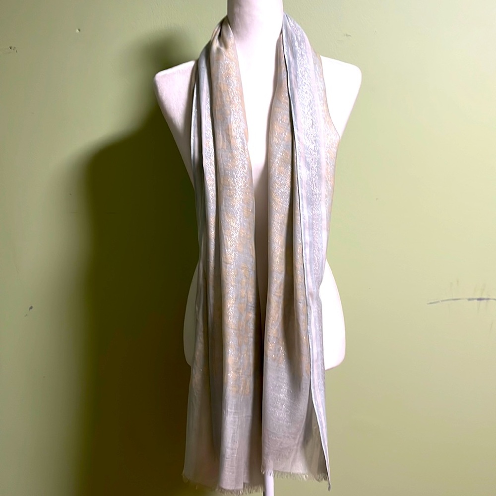 Shimmery Silk Scarf; Like new
